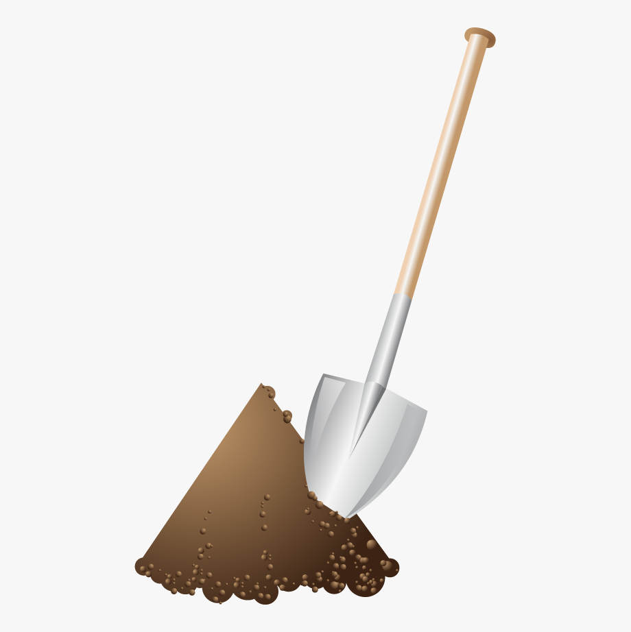 dirt clipart groundbreaking shovel