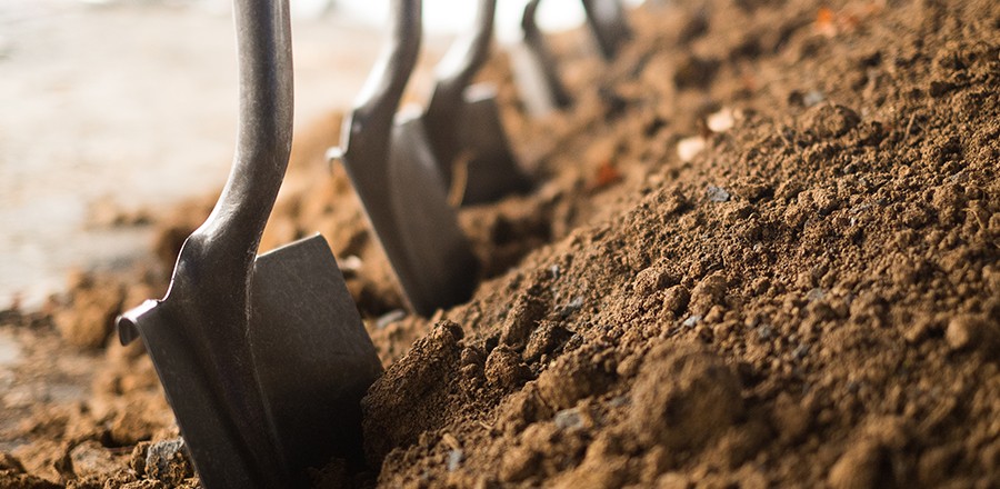 dirt clipart groundbreaking shovel