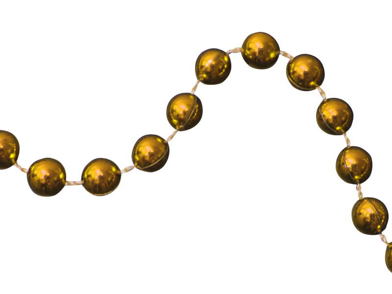 Seamless gold png isolated. Garland clipart jewelry
