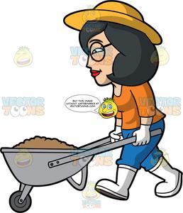 dirt clipart wheelbarrow