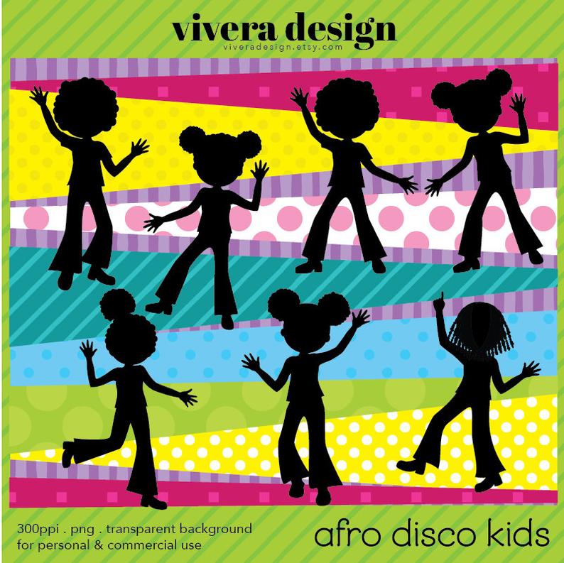 disco clipart afro pick