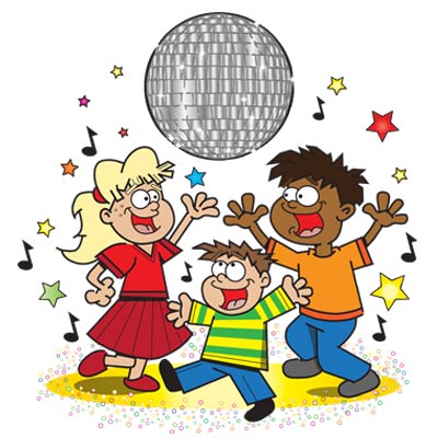 Printable invites for kid. Disco clipart childrens birthday party