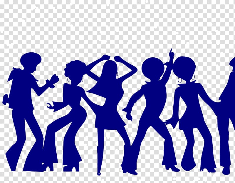disco clipart dancing group