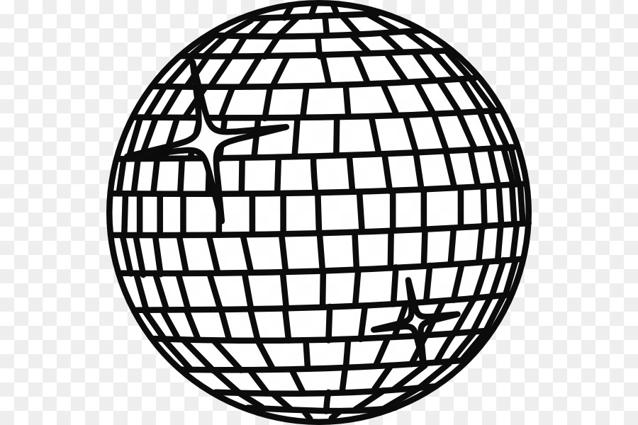 Disco clipart line. Ball illustration graphics 