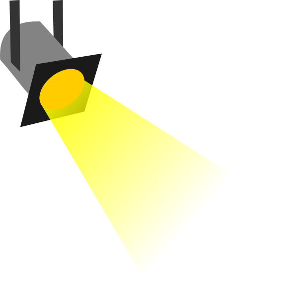 Lights clipart yellow. Spot light clip art