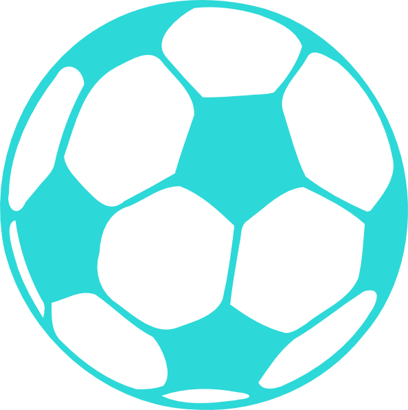 Soccer ball clip art. Disco clipart teal