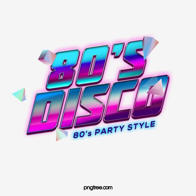 disco clipart word