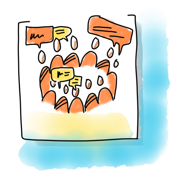Discussion clipart facilitation. Deborah delue visual illustration