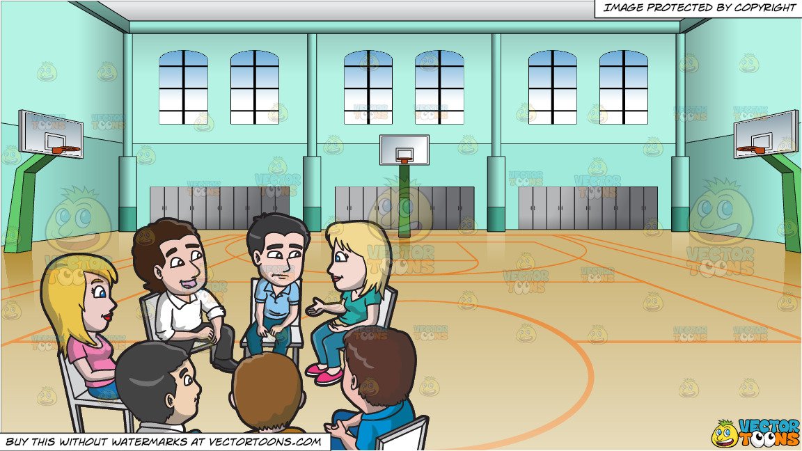 Discussion clipart support group. A meeting and indoor