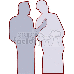 discussion clipart two person