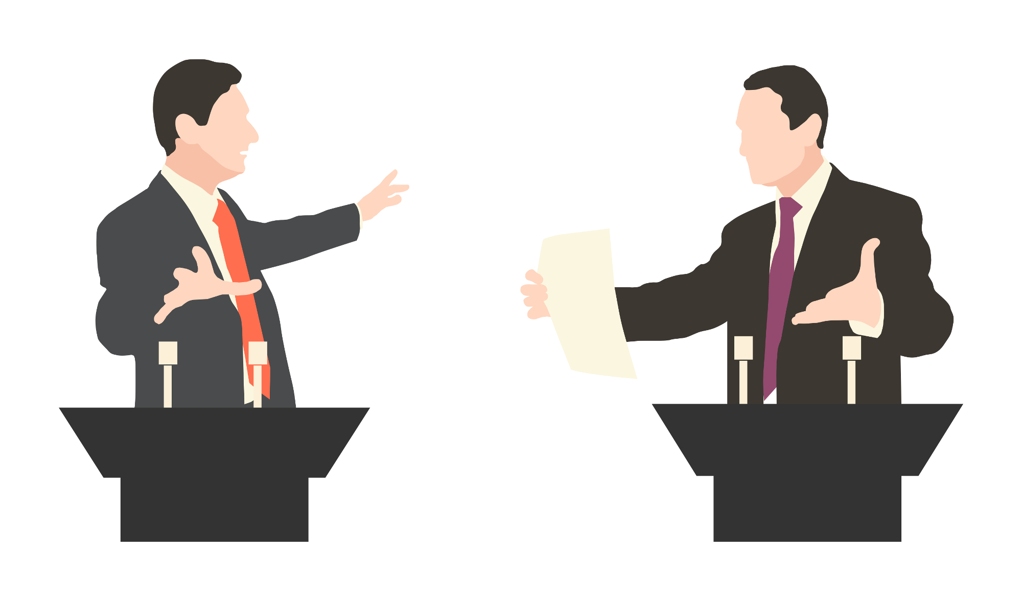 discussion clipart two person