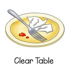 dishes clipart away