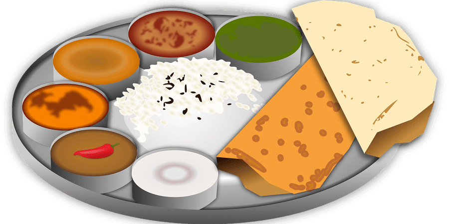  collection of gujarati. Dishes clipart bhojan