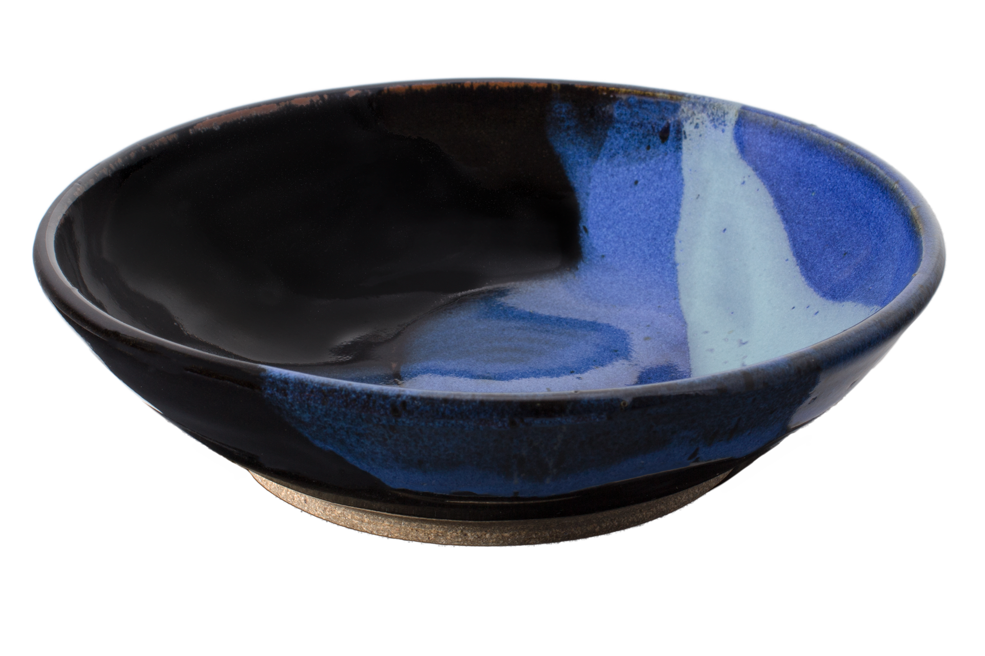 Handmade pottery bowl prairie. Dish clipart blue plate