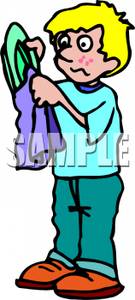 Dish clipart boy. A drying plate off