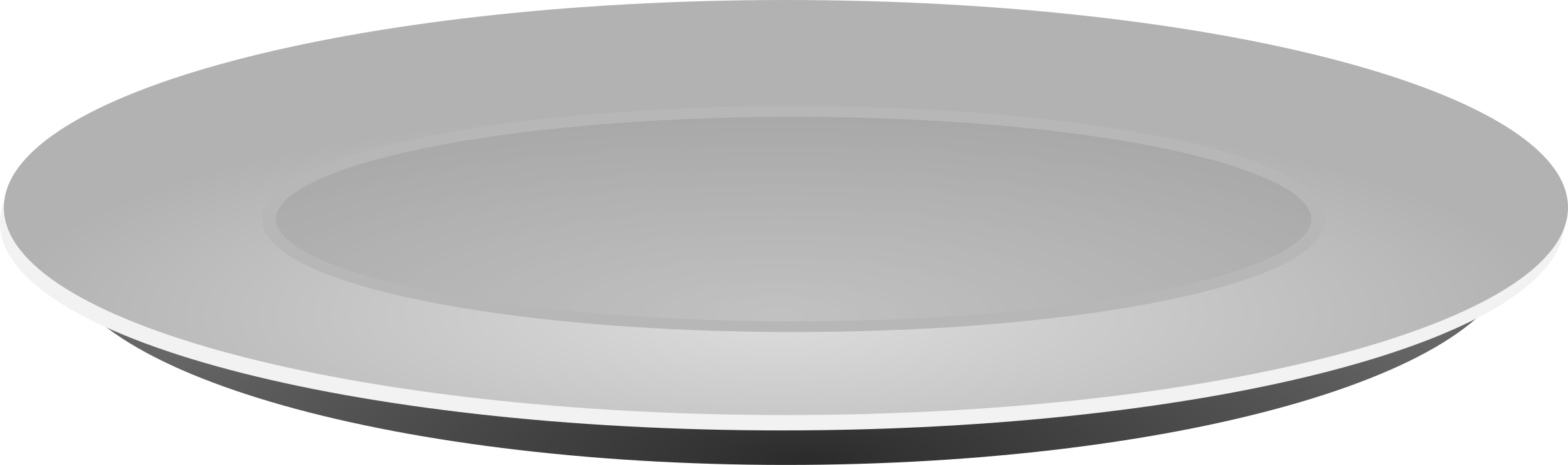 Plain grey plate big. Dish clipart dish china