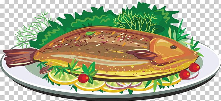 dish clipart fish cooked