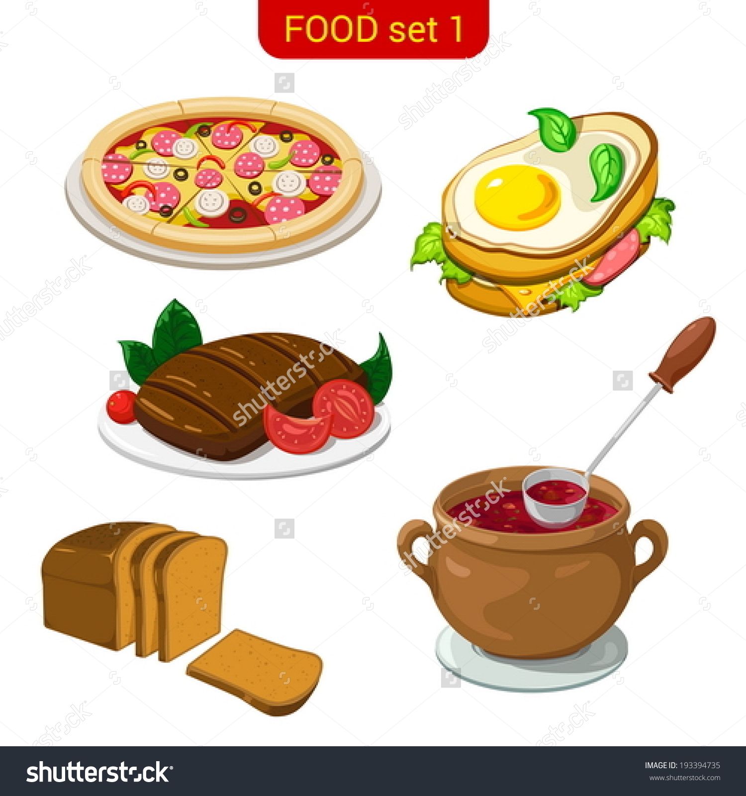 dishes clipart food dish