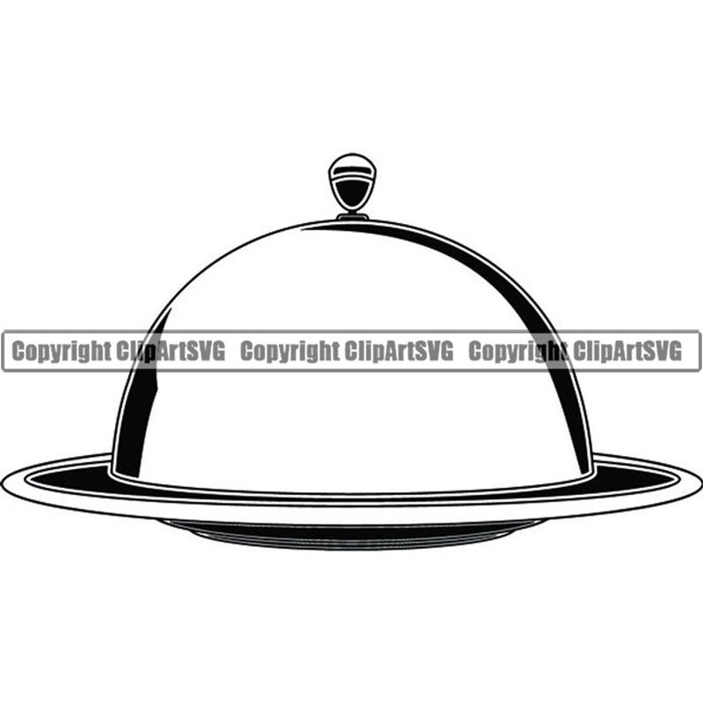 dish clipart plate cover