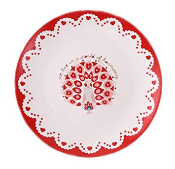 dish clipart red plate