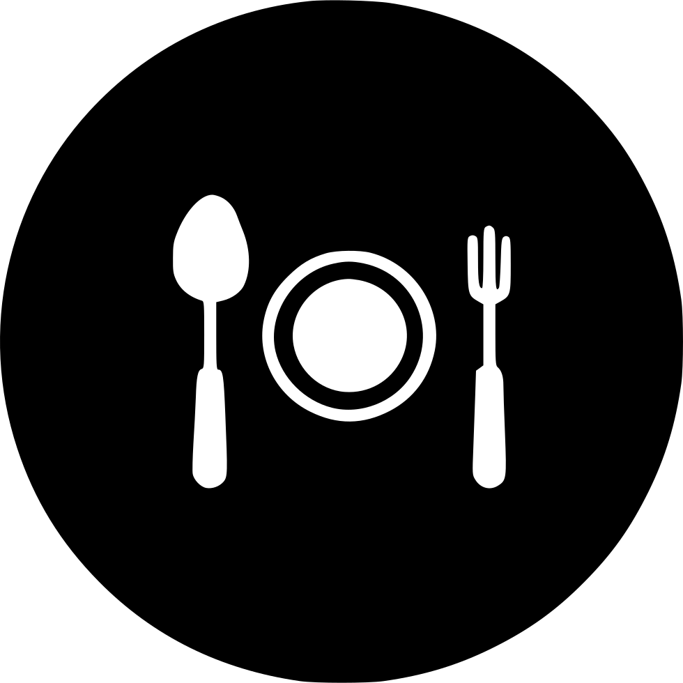 dish clipart spoon fork plate