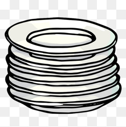 dish clipart stacked dish