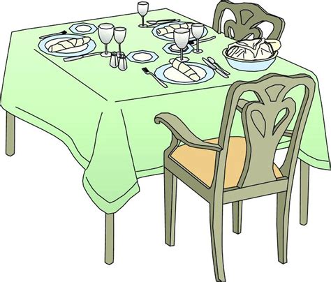 dish clipart table clipart