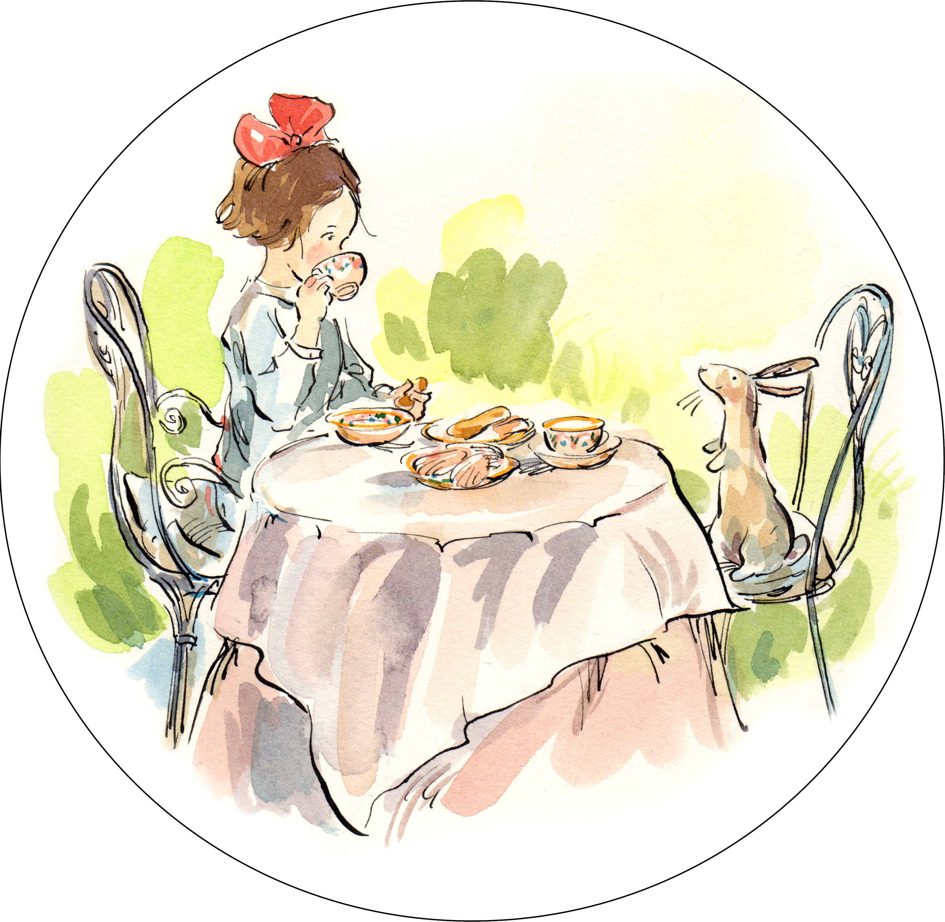 dishes clipart tea plate