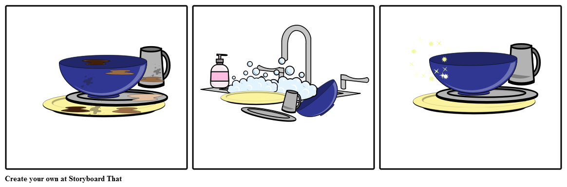 dishes clipart washing area