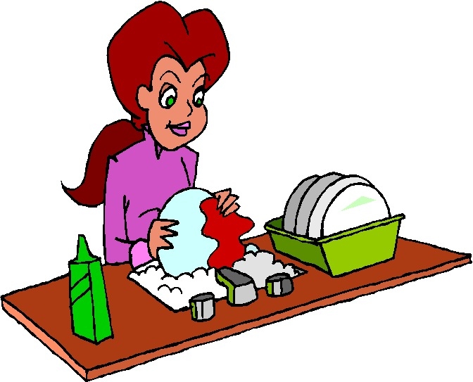 mother clipart washing