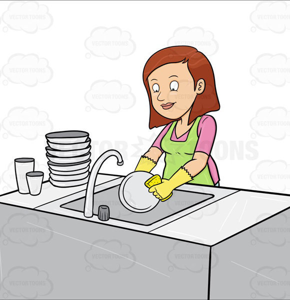 dishes clipart washing vessel