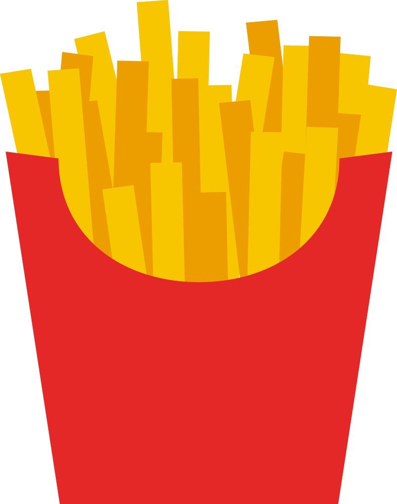 fries clipart fat food