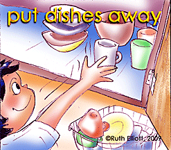 dishes clipart away