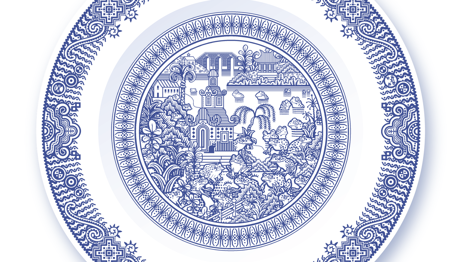 dishes clipart blue plate