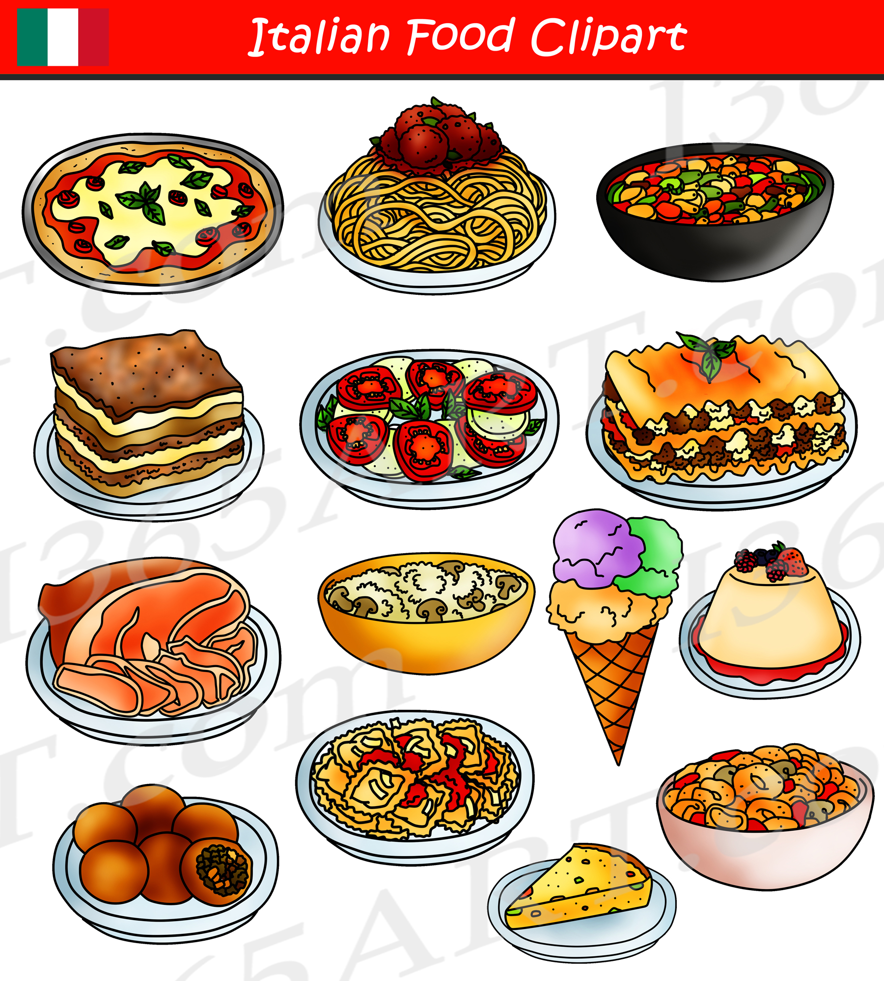 italy clipart food