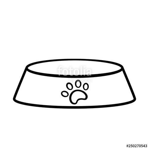 dishes clipart empty dog bowl