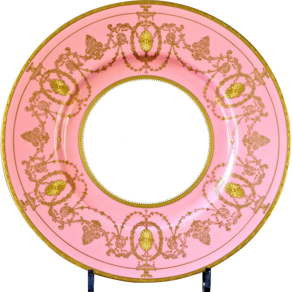 dishes clipart pink plate