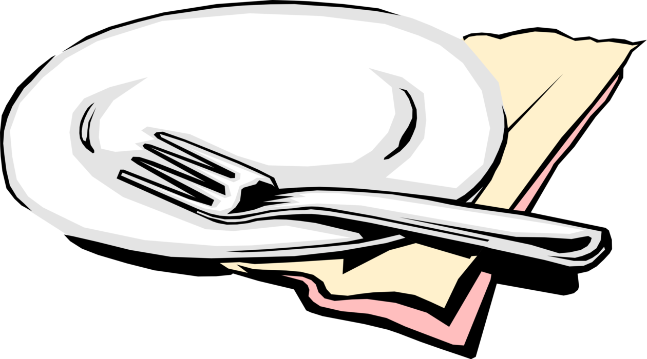 dishes clipart place setting