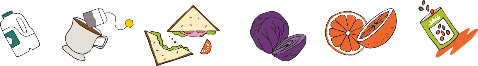 dishes clipart purple food