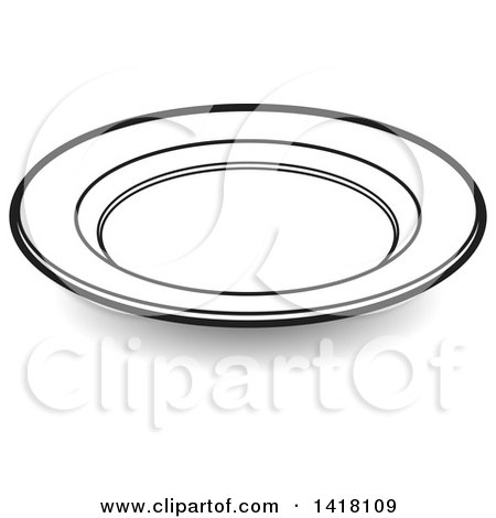 dishes clipart small plate