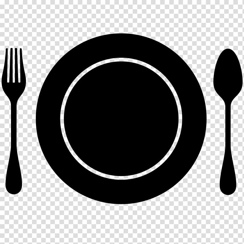 dishes clipart spoon fork plate