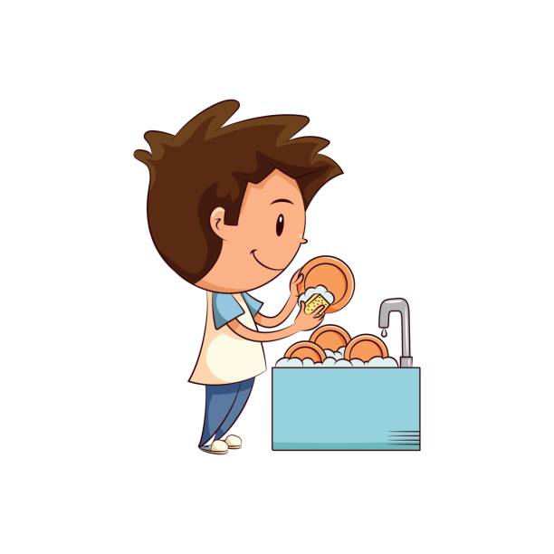 dishes clipart wasing