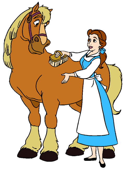 princess clipart horse