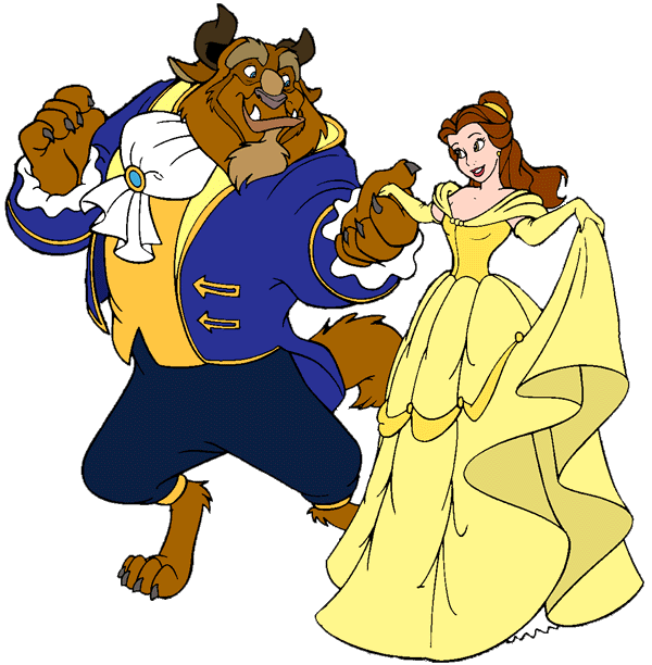 Belle and the clip. Disney clipart beast