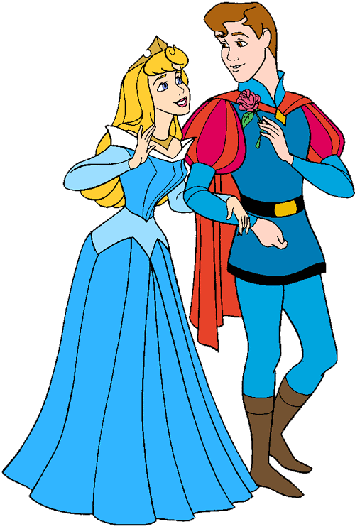 Aurora and prince philip. Disney clipart couple