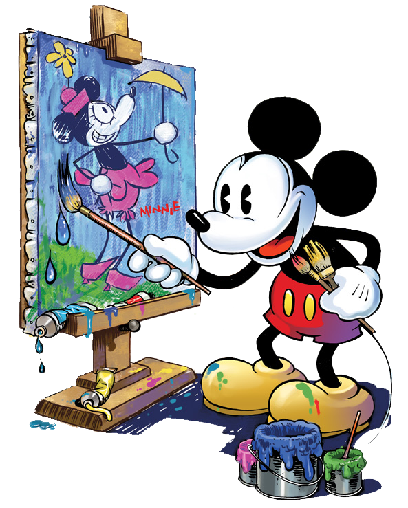 painting clipart character disney