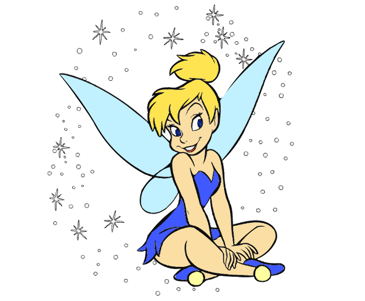 tinkerbell clipart pixie dust