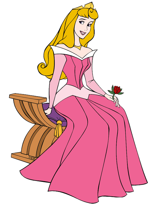 Sleeping beauty s aurora. Disney clipart rose