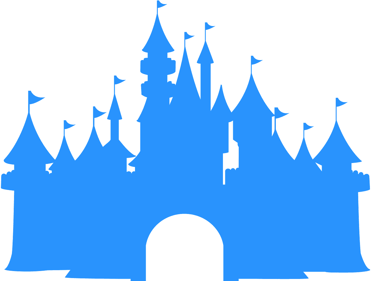 Free Free 189 Disney Castle Silhouette Svg SVG PNG EPS DXF File
