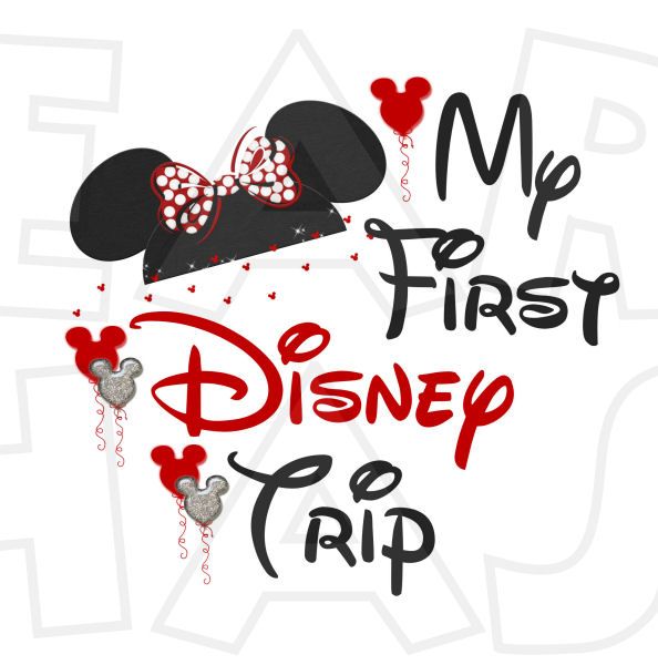 Disneyland clipart diy. My first disney trip